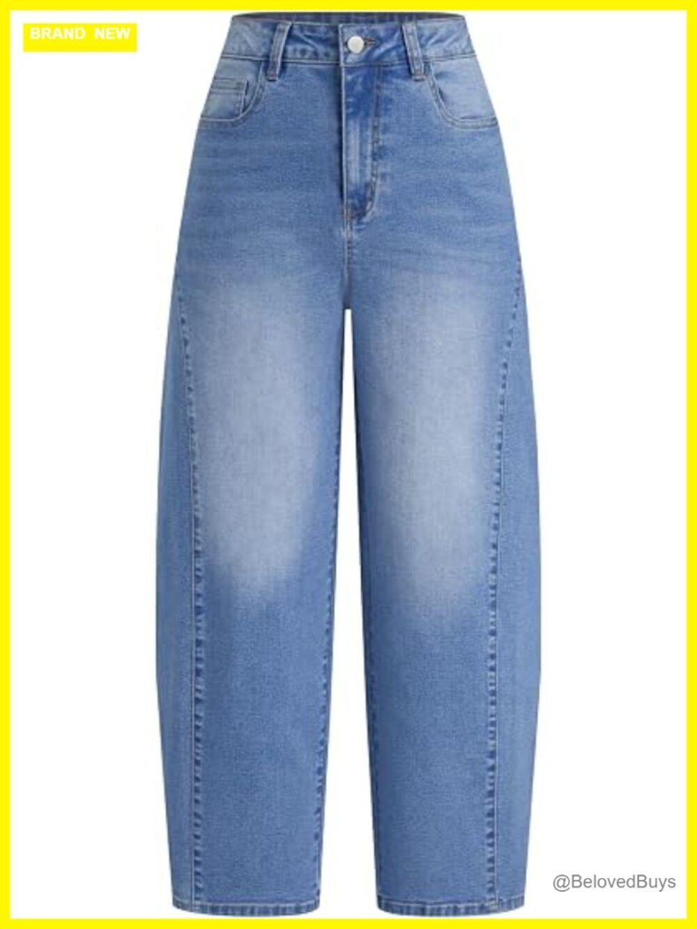 High Waist Baggy Y2K Barrel Jeans Wide Leg Vintage Loose Fit Pants